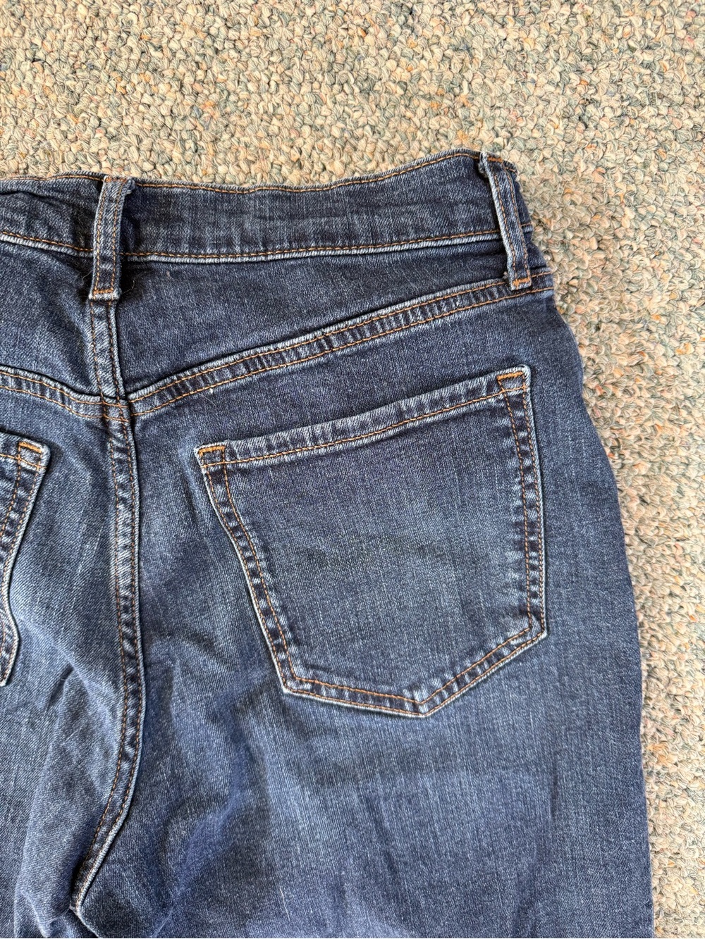 Banana Republic Indigo Blue High-Rise Straight Jeans